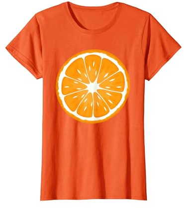 Orange Shirt Erwachsene Kinder Herren Damen Orange Obst Kostüm T-Shirt