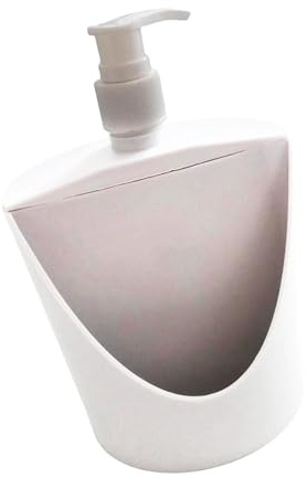 YIXANNX Distributeur de Savon Liquide Polyvalent avec Porte-Savon de comptoir, idéal pour la Cuisine et la Salle Bain. Garantit propreté et Organisation. Distributeur 500 ML avec Porte-éponge.