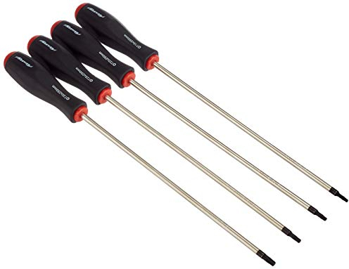 Neilsen 4PC 250MM Extra Long Star Torx Screwdriver Set (T15 T20 T25 T30), Silver