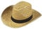 W WIDMANN MILANO Party Fashion 1425D - Texas Strohhut, mit schwarzen Band, Kopfbedeckung, Accessoire, Zubehör, Cowboy, Mottoparty, Karneval