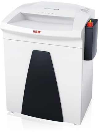 HSM SECURIO B26 Aktenvernichter inkl. Öler I Partikelschnitt 0,78x11 mm | Sicherheitsstufe P-6 I Schredder für Papier, Heft- und Büroklammern I 55l Behälter I 6 Blatt I 3 J. Garantie I Blauer Engel