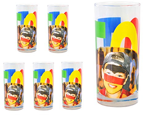 Luminarc 6er Set Wasserglas Face Tatoo
