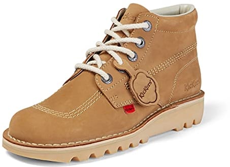 Kickers Men's Kick Hi Core Classic Ankle Boots, Tan Light Cream, 8 UK