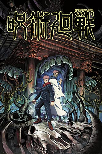 1art1 Jujutsu Kaisen Poster 01 Yuji Itadori Und Megumi Fushiguro Plakat | Bild 91x61 cm