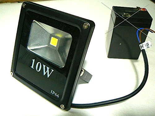 ProDigital Phare 12 V pour camping-car, – Bateau, bateau, camping, Spot de dernière génération IP66 – Spot à LED 1OW d'extérieur à 12 W (à brancher Batterie Auxiliaire ou directement à voiture ou camping-car ou bateau) Idéal pour camping, jardin, dépôts voiture, bateau et dans tous les milieux dépourvus de allaccio