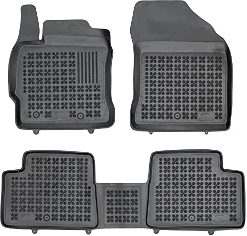 REZAW PLAST 201423 Fußmatten Set Gummimatten Vorne und Hinten Matten schwarz Kompatibel mit TOYOTA Auris Kombi E18 AURIS NZE18, ZRE18
