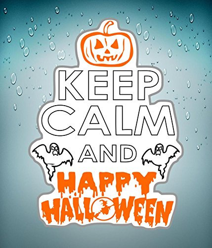 Adesivi da Feste, Motivo: Zucca di Halloween, per, Motivo: Keep Calm Happy Palloncino