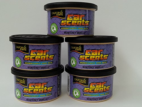 Car Scents California Monterey Vanilla Lufterfrischer 6er Sparpack - Set