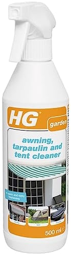 HG Awning and Tent Cleaner, Rapidly Cleans Tarpaulins, Camping Canopies, Gazebos, Canvas & Beach Screens - 500 ml Spray (615050106)