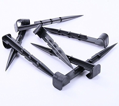 Erdanker Rohrhaltegabel Erdnägel Bodenanker Erdspieße für Tropfrohr Vliese Perlschlauch (200 Stück)