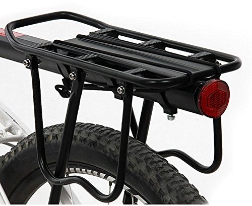 ThreeH Einstellbare Fahrrad Gepäckträger Sattelstütz Für Mountainbike Aluminium Alloy mit Reflektor BK431
