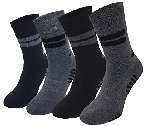 Garcia Pescara 4 oder 12 Paar sehr warme und kuschelige Winter Thermo Socken Gr. 39-42 und 43-46 Wintersocken aus Baumwolle für Herren, Frauen, Jungen und Mädchen geeignet
