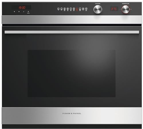 Fisher & Paykel 81826 Contemporary Series 7 OB30SCEPX3N 30 Inch Single Electric Wall Oven with AeroTech Convection, Pyrolytic Self Clean, Catalytic Smoke Eliminator, 9 Cooking Modes and 8 Rack Guides