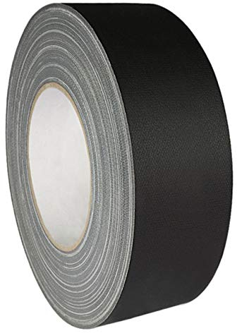 KLEBESHOP24 Premium Gewebeband matt zum Bündeln und Abkleben, starke Soforthaftung, wiederablösbar, schwarz 19 mm