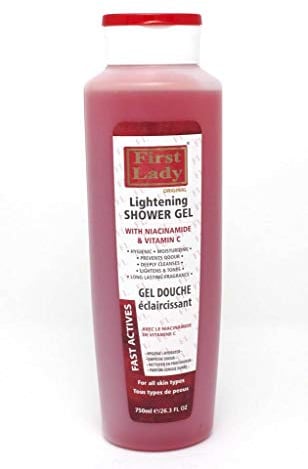First Lady Gel douche éclaircissant avec niacinamide et vitamine C Hygiénique et propre 750 ml
