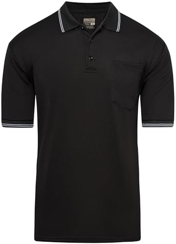 Murray Sporting Goods Short Sleeve Baseball und Softball Umpire Shirt - Sized für Brustschutz Schwarz groß