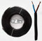 ELETTROCAVI K - CAVO ELETTRICO PIATTO H05VVH2-F 2x0,75 mm² GOMMATO NERO BIPOLARE 2 POLI FLESSIBILE CPR PROFESSIONALE MADE IN ITALY 100 METRI
