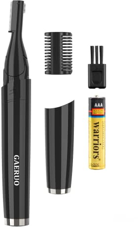 Electric Eyebrow Trimmer, Painless Portable Eyebrow Shaper Trimmer Kit for Women Men, Eyebrow Hair Trimmer with Battery for Face Lips Armpit Leg Body