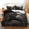 GDGM Black Panther Bettbezug,Bettwäsche Set - Bettbezug Und Kissenbezug,Mikrofaser,3D Digital Print,bettwäsche 3tlg,bettwäsche Jungen (A07,135x200cm+80x80cm)