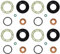 4 x Dichtungssatz Dichtsatz Reparatursatz Seal kit für Einspritzdüse Injektor 1.6 HDI 1.6 TDCI Motorcode 9HZ 9HW DV6B W16