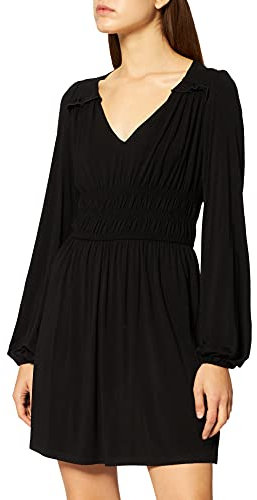 NA-KD Minivestido de Cintura marcada Vestido Informal, Black, 42 para Mujer