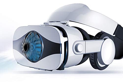 LAHappy Occhiali VR 3D, Realtà Virtuale VR Occhiali con Sportello Auricolare e Lenti Regolabili, Eccellente Dissipazione del Calore, Adatto per Smartphone 4,0-6,33 Pollici