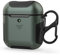 ORETECH Hülle für Apple Airpods 1/Airpods 2 Schutzhülle [Front LED sichtbar], Hybrid TPU Silikon Kohlefaser Hard PC 360 Grad Hüllen Stoßfeste Bumper Vollschutz Case für Earpods Airpods 1/2-Dunkelgrün