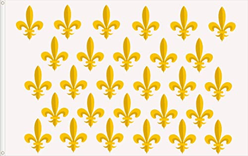 DRAPEAU ROYAL DE FRANCE BOURBON S XVIII. QUALITÉ SATIN PREMIUM. DIMENSION 150X90 Grande taille