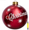 Weihnachtsdekorationen Weihnachten Aufblasbar Ball,60cm PVC Riesen Aufblasbarer Weihnachtsball mit Pumpe,Christbaumkugel Weihnachtskugeln Christbaumschmuck Weihnachtsdekoration