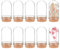 BENECREAT 20 Paquet de Pots en Verre Bouteilles 9 ML Dôme Cloche Couverture Décoration Bouteilles avec Bouchons en Liège pour Les Faveurs de Fête, Arts et Petits Projets