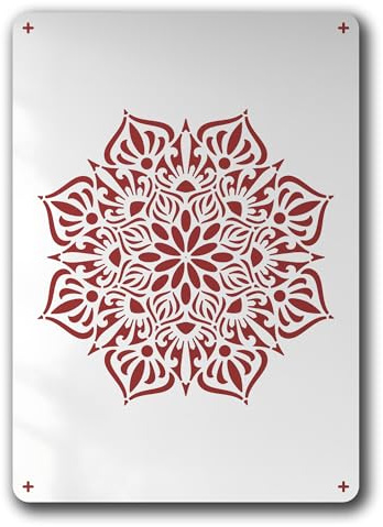 LUNATIK Schablone Mandala Floral Orient Muster - BD51