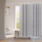 WOLTU Duschvorhang 180x200cm Badvorhang Anti-Schimmel Antibakteriell Wasserdichter Polyester Stoff Waschbar Badewanne Vorhang Grau mit 12 Duschvorhängeringen für Badewanne und Dusche