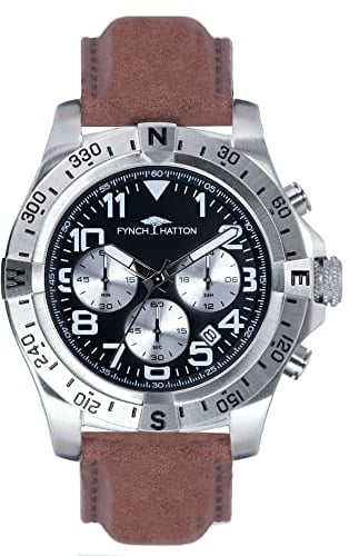 Fynch-Hatton Uhrenarmband FHT-0002-LC Edelstahl Gun