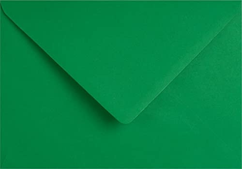 5 x 7 (133x184mm) Coloured Envelopes for Greeting Cards Wedding Invitations & Crafts Pack of 50 (Dark Green)