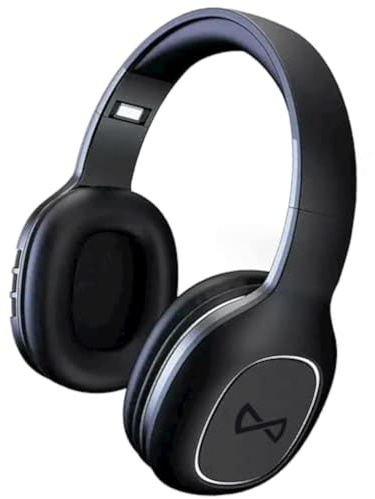 FOREVER BTH-505 Bluetooth Over-Ear Kopfhörer in Schwarz, Faltbare Headphones mit Super Bass, Lange Laufzeit von bis zu 8 Stunden für Handys/TV/Reisen/Online-Kurs/Home Office