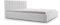 mb-moebel Polsterbett Bett mit Kopfstütze, Rahmenbettgestell, Bettkasten und Lattenrost Doppelbett Gepolsterter Kopfteil Samststoff Stauraumbett Bett 01-180x200 - Silver (Trinity 32)
