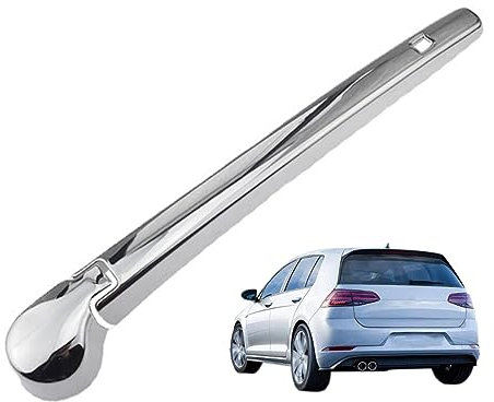 QHY Abdeckung Abdeckkappe für Heckwischer Scheibenwischer Hinten Trim Für Golf 7 7.5 MK7 2013-2019 Chrom Auto Dekoration Heckklappe Zubehör Silber