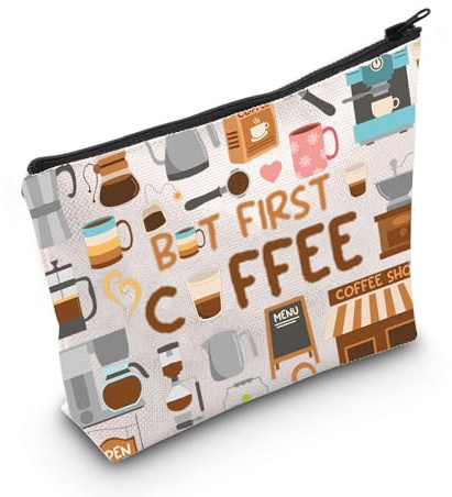 WZMPA Coffee Lover Survival Kit Gift With Zipper Bag for Maker, But First Coffee, Fit