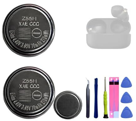 𝟮𝟬𝟮𝟰 𝗡𝗲𝘄 𝗨𝗽𝗴𝗿𝗮𝗱𝗲𝘀 Lot de 2 Batteries de Rechange HIGHAKKU Z55H compatibles avec WF-1000XM4 WF1000XM4 WF-SP900 Écouteurs Bluetooth Série CP1254
