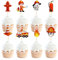 MiaLover 32Pcs Feuerwehrmann Thema Cupcake Toppers Feuerwehrauto Cupcake Feuerwehrmann Tischdekoration für Kinder Junge Geburtstag Party Supplies