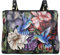 Anuschka Damen Everyday Leder Tote Bag - Mittlere Größe, handbemalte Ledertasche - Hummingbird Heaven