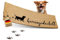 ElbFuchs® Fußmatte Kokos lustig | 75x25cm | hereingedackelt [EXTRA LANGLEBIG & rutschfest] | Kokosmatte Fussmatte Aussen & Innen | Fußabtreter für Haustür | Fußmatte Hund oder Dackel