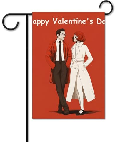 Gartenflagge, vertikale Hofflagge, doppelseitige Outdoor-Dekoration, Flaggen, Urlaub, Gartenflaggen für alle Jahreszeiten, Liebhaber, Comic-Kunst, Willkommensflaggen für Bauernhaus, Hochzeit,