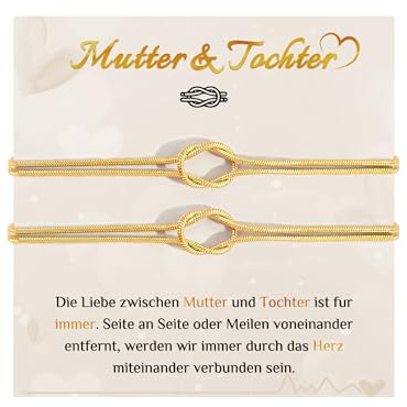 CheersLife 2/3 Stück Mutter Tochter Armband, Mutter Tochter Geschenk | Unendlichkeitszeichen Armband Geschenke für Mama Mädchen zum Muttertagsgeschenk Geburtstag Weihnachten Einschulung Abschluss
