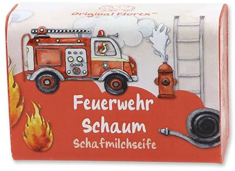 Schafmilchseife 100g Feuerwehr Schaum