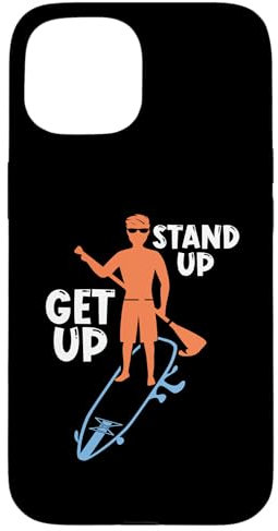 iPhone 15 Get Up Stand Up Loves Paddle Board Stand Up Paddle Boarding Case