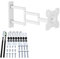 XTRARM Axis XL 70 cm Soporte de Pared para TV de 70 cm, Brazo Giratorio Largo, Extender, Girar, inclinar, rotar, 24-55 25 kg, VESA 200x200 mm, Blanco