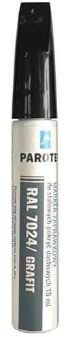 Parotec Retuschiermarker RepTec 15 ml Schnelltrocknende Acrylfarbe für Kratzer und Ausbesserungen, RAL 7024 Graphit, mit Korrosionsschutz und Retuschierfunktion