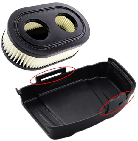 Luftfilterdeckel mit Luftfilter für Briggs & Stratton 650EXI 675EXI 675IS Rasenmäher, ersetzt 594575, 798452