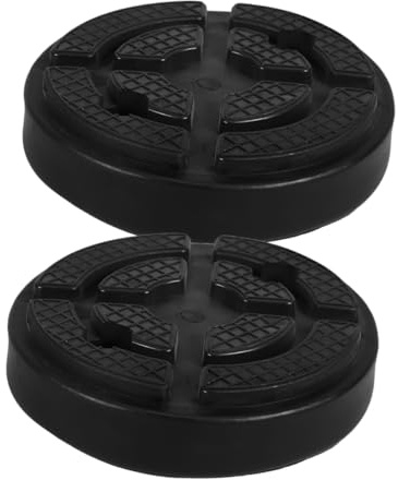 SOPOTUTU 2stücke Gummiauflage Für Wagenheber Runde Hebeunterlagen Autohebebühnen-Pads Scherenheber-Adapter Unterlegplatten Für Wagenheber Pkw-hebeunterlagen Gummipads Zum Schutz des